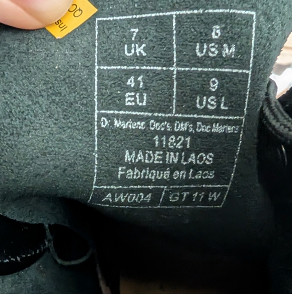 Dr. Martens 1460 Boots Smooth Black Size 9 Women's NEW NWOB - Picture 6 of 6